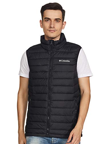 Columbia Powder Lite Chaleco, Hombre, Negro, L