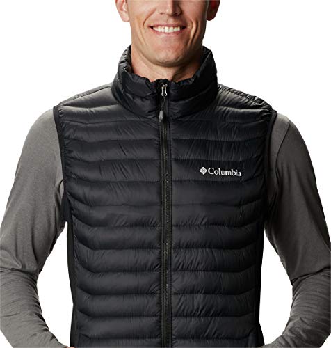 Columbia Powder Pass Chaleco, Hombre, Black, M