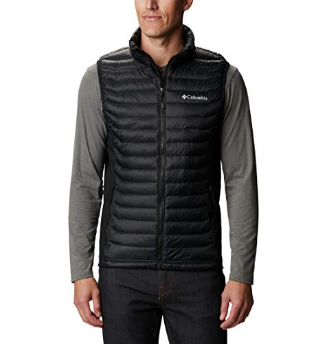 Columbia Powder Pass Chaleco, Hombre, Black, M