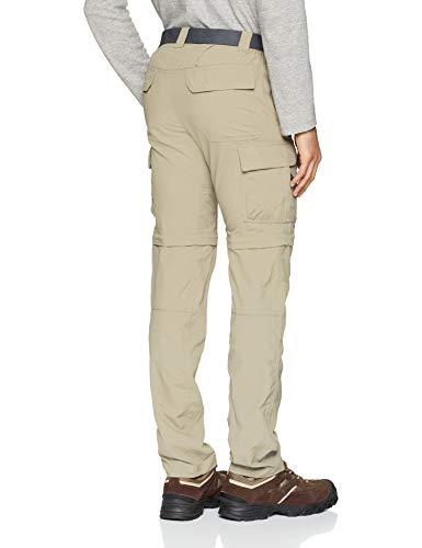Columbia Silver Ridge II Pantalones de Senderismo Convertibles, Hombre, Beige (Tusk), W34/L32