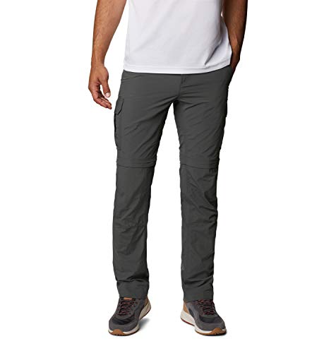 Columbia Silver Ridge II Pantalones de Senderismo Convertibles, Hombre, Gris (Grill), W32/L30