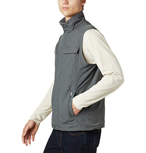 Columbia Silver Ridge II Vest Chaleco para Senderismo, Aislamiento térmico sintético Hi-Loft, Hombre, Gris (Grill), L