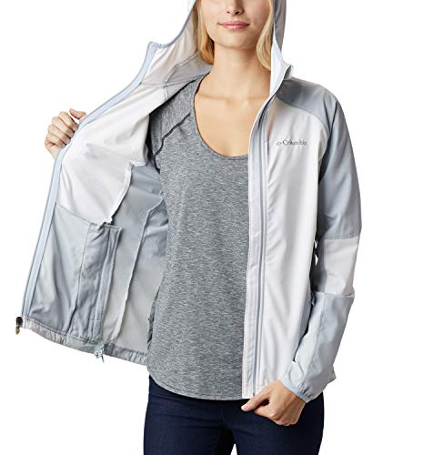 Columbia Sweet As Softshell Sudadera con Capucha, Mujer, Blanco/Gris (White, Cirrus Grey), S