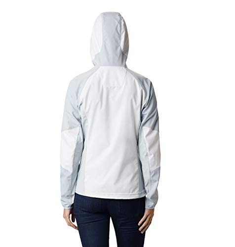 Columbia Sweet As Softshell Sudadera con Capucha, Mujer, Blanco/Gris (White, Cirrus Grey), S