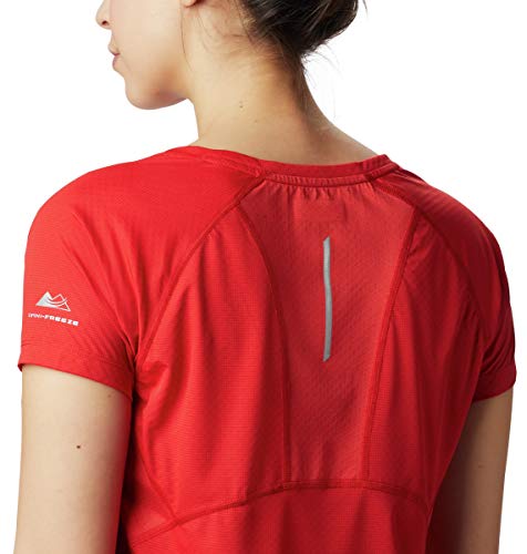 Columbia Titan Ultra I Short Sleeve - Camiseta para Mujer, N'est Pas Applicable, Mujer, Color Red Spark, tamaño Extra-Large