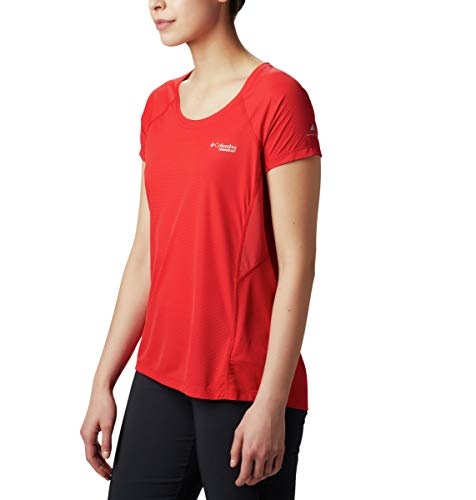Columbia Titan Ultra I Short Sleeve - Camiseta para Mujer, N'est Pas Applicable, Mujer, Color Red Spark, tamaño Extra-Large