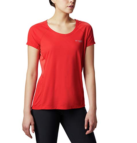 Columbia Titan Ultra I Short Sleeve - Camiseta para Mujer, N'est Pas Applicable, Mujer, Color Red Spark, tamaño Extra-Large