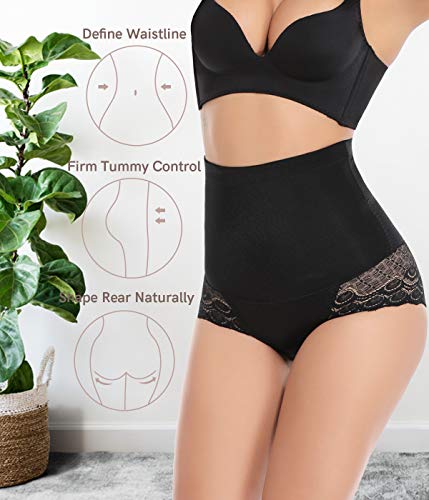 COMFREE Shapewear Bragas Reductora Braguita Moldeadora Cintura Alta Ropa Interior Adelgazante Abdomen Reductor Vientre Plano Sin Costuras Vientre Plano Invisible Body Shaper Lenceria Postparto Mujer