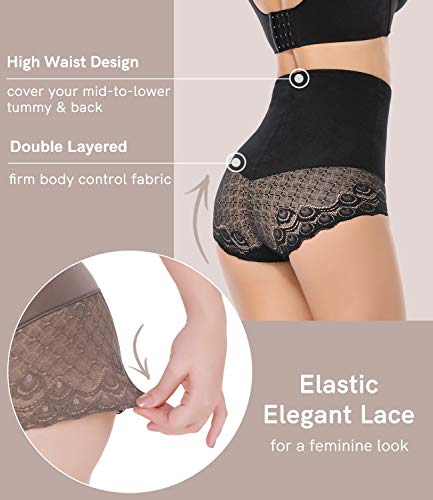 COMFREE Shapewear Bragas Reductora Braguita Moldeadora Cintura Alta Ropa Interior Adelgazante Abdomen Reductor Vientre Plano Sin Costuras Vientre Plano Invisible Body Shaper Lenceria Postparto Mujer