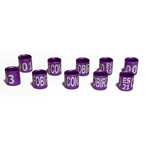 Complementos Para Aves - Anillas Tipo federativo para Canarios 2021 Tira 25 uds 3.00 mm