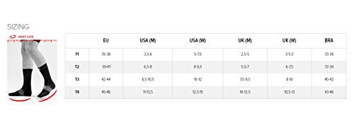 COMPRESSPORT Calcetines unisex de compresión media., Unisex adulto, Medias de compresión., CS1MDSR99BLT4, blanco / rojo, 4 años
