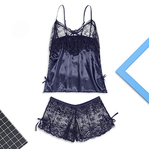 Conjunto de lencería Mujer, riou Ropa Interior Ropa De Encaje Erotica Atractiva Moda Sexy Ropa de Dormir de Encaje lencería tentación Babydoll Ropa Interior camisón Tallas Grandes