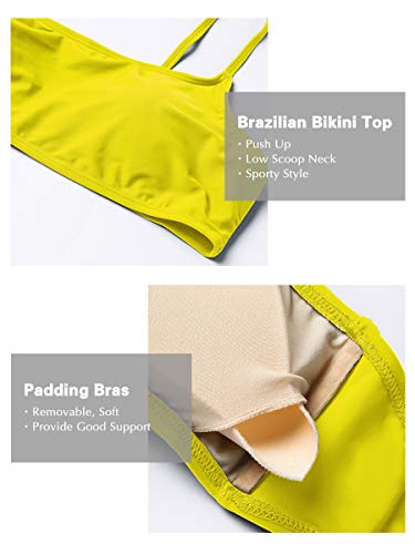 Conjuntos de Bikinis para Mujer Push Up Bikini Traje de baño de Tanga de Cintura Baja Trajes