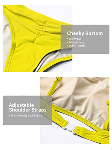 Conjuntos de Bikinis para Mujer Push Up Bikini Traje de baño de Tanga de Cintura Baja Trajes