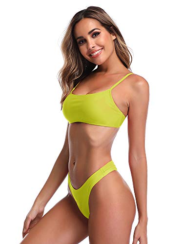 Conjuntos de Bikinis para Mujer Push Up Bikini Traje de baño de Tanga de Cintura Baja Trajes