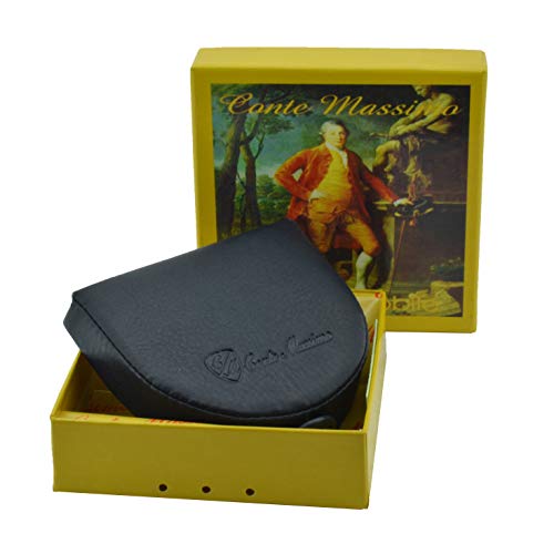 Conte Massimo Monedero, Monedero, Hombre de cuero genuino Azul oscuro -