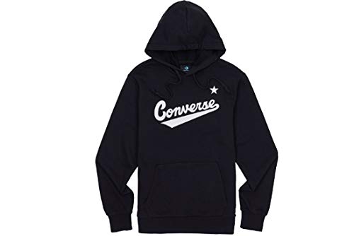 Converse 10017675-A06_M Sudadera, Negro, M Hombre