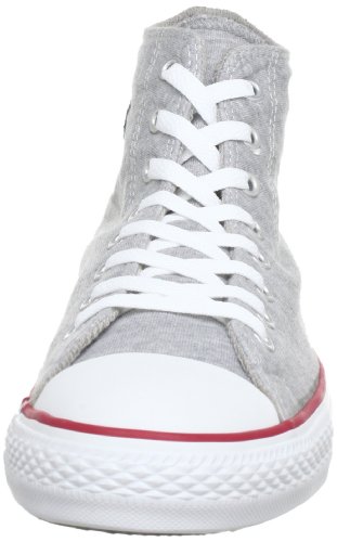 Converse AS HI SWEAT GRY/RD/BLK AU452 - Zapatillas de lona unisex, Gris (Grigio (Grau (gry/red/blk))), EU 36 (US 4)