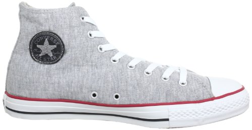 Converse AS HI SWEAT GRY/RD/BLK AU452 - Zapatillas de lona unisex, Gris (Grigio (Grau (gry/red/blk))), EU 36 (US 4)