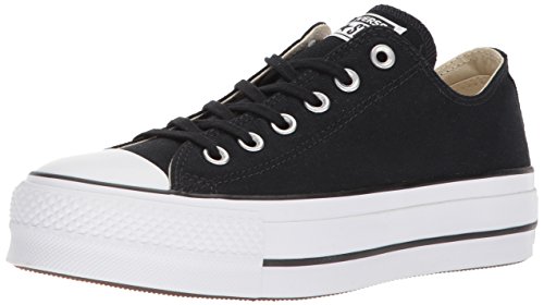 Converse Chuck Taylor CTAS Lift Ox Canvas, Zapatillas, Negro Black White White 001, 35 EU
