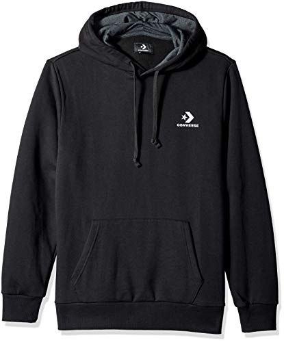 Converse Star Chevron PO Hoodie Black - Sudadera, Hombre, Negro(Black)