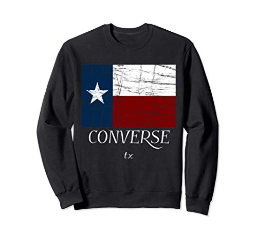 Converse TX | Vintage Texas Flag Apparel - Graphic Sudadera