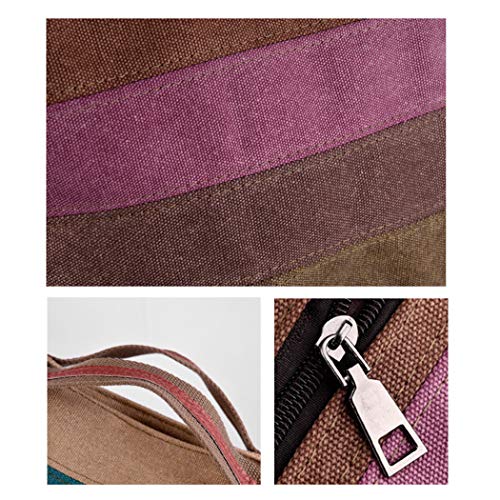 COOFIT Bolsos de Mujer, Bolsos Mujer Bandolera Grandes Bolso Bandolera Lona Bolsos de Hombro Multifunción Bolso con Tirantes Bolsos Crossbody Bolso Tote Bolso Shopper