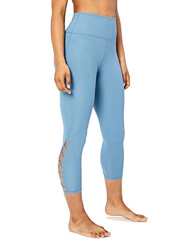 Core 10 – Mallas 7/8 para mujer (XS–3X) de cintura alta, para practicar yoga - 61 cm, Azul (denim), US S (EU S - M)