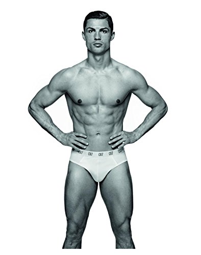 CR7 Cristiano Ronaldo Basic - Ropa interior deportiva, 3 piezas, color Blanco (Plain White), talla S