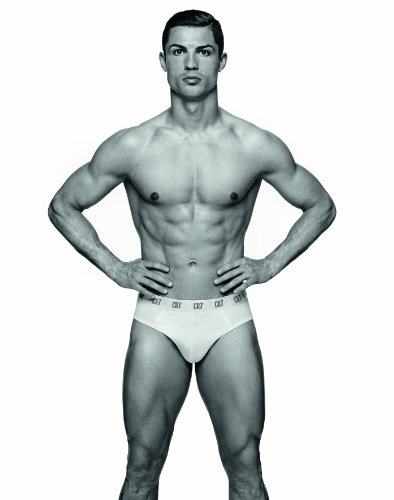 CR7 Cristiano Ronaldo Basic - Ropa interior deportiva, 3 piezas, color Blanco (Plain White), talla S