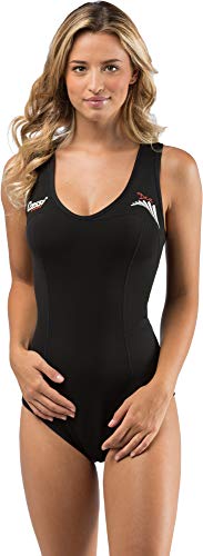 Cressi DEA Swimming Neoprene Wetsuit 1mm - Premium Neopreno Bañador Mujer Negro, L/4