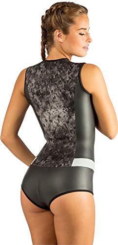 Cressi Diva Traje de Neopreno para Mujer, Negro/Mimetic, S/2