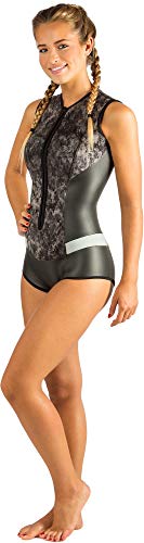 Cressi Diva Traje de Neopreno para Mujer, Negro/Mimetic, S/2