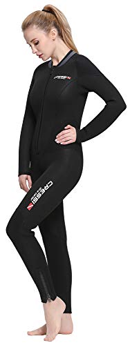 Cressi Endurance Lady Monopiece Wetsuit Traje monopieza sin Capucha en Neopreno de 5mm, Women's, Negro, S/2