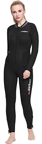 Cressi Endurance Lady Monopiece Wetsuit Traje monopieza sin Capucha en Neopreno de 5mm, Women's, Negro, S/2