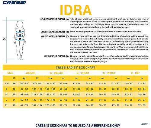 Cressi Idra Swimsuit Traje de baño de Neopreno 2 mm para Mujer, Gris, XS/1