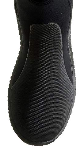 Cressi Isla Botas de Buceo con Suela y Cremallera, 5mm, Unisex Adulto, Negro (Black/Black), XXL
