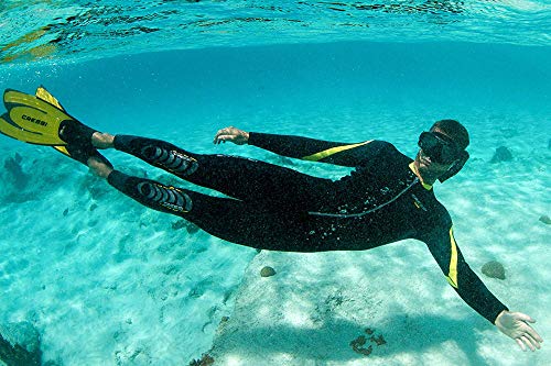 Cressi Lui All-in-One Traje, Hombre, Negro/Gris/Azul, S