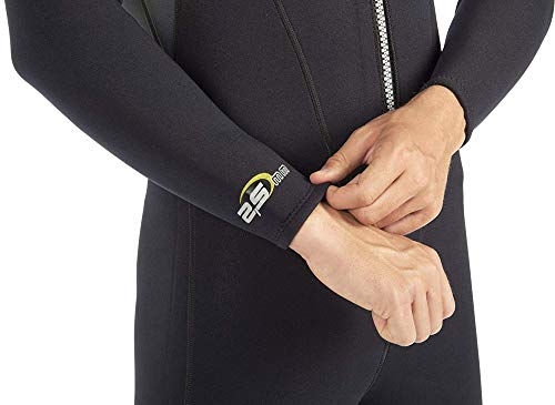 Cressi Lui Traje, Hombres, Negro/Gris/Amarillo, XL/5