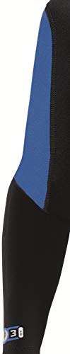 Cressi Morea Jr Monopiece Wetsuit 3mm Traje de Buceo Neopreno, Unisex-Youth, Negro/Azul/Gris, XL (13/14 años)