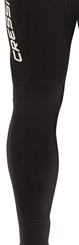 Cressi Morea Jr Monopiece Wetsuit 3mm Traje de Buceo Neopreno, Unisex-Youth, Negro/Azul/Gris, XL (13/14 años)