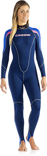 Cressi One Lady Traje de Neopreno 1mm, Mujer, Azul, S