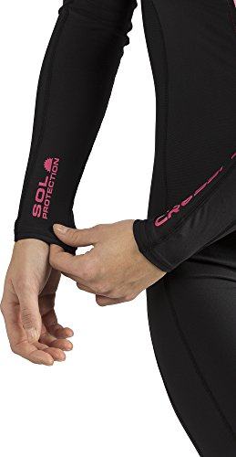 Cressi Skin 1mm Traje de Neopreno de una Pieza, Women's, Black/Pink, 2/S
