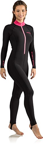 Cressi Skin 1mm Traje de Neopreno de una Pieza, Women's, Black/Pink, 2/S