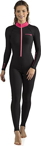 Cressi Skin 1mm Traje de Neopreno de una Pieza, Women's, Black/Pink, 2/S