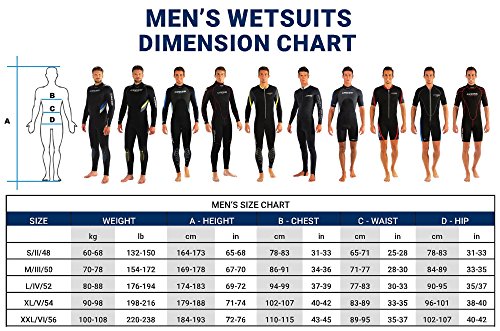 Cressi Summer Man Wetsuit 2.5 mm Traje de Buceo sin Capucha en Neopreno Biforrado, Hombre, Negro, M