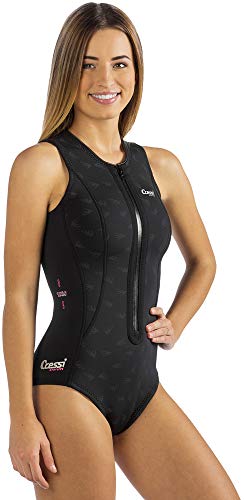 Cressi Termico - Traje de baño para mujer, color negro / rosa, M