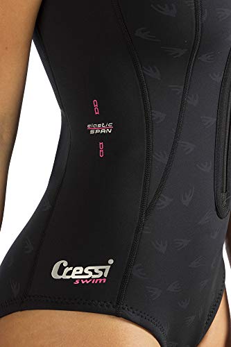 Cressi Termico - Traje de baño para mujer, color negro / rosa, M