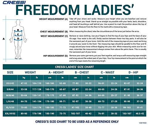 Cressi Triton Traje, Mujeres, Negro/Naranja, XS/1