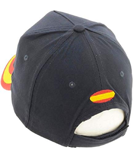 crisandecor Gorra Azul Bandera de España con Pulsera de Tela Legión Española
